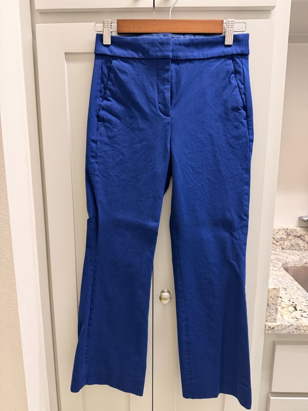 NWOT! J. Crew Cobalt Blue Cropped Boot-Cut Pants